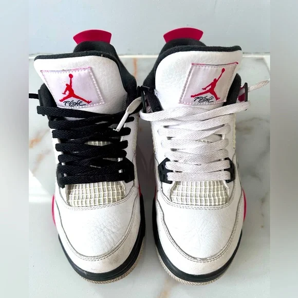Air Jordan 4 Retro: Red, White, Black - Picture 1 of 7